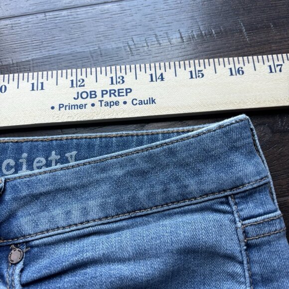 Articles Of Society Womens Size 29 Distressed Skinny Sarah Blue Cast Jeans - Picture 12 of 13